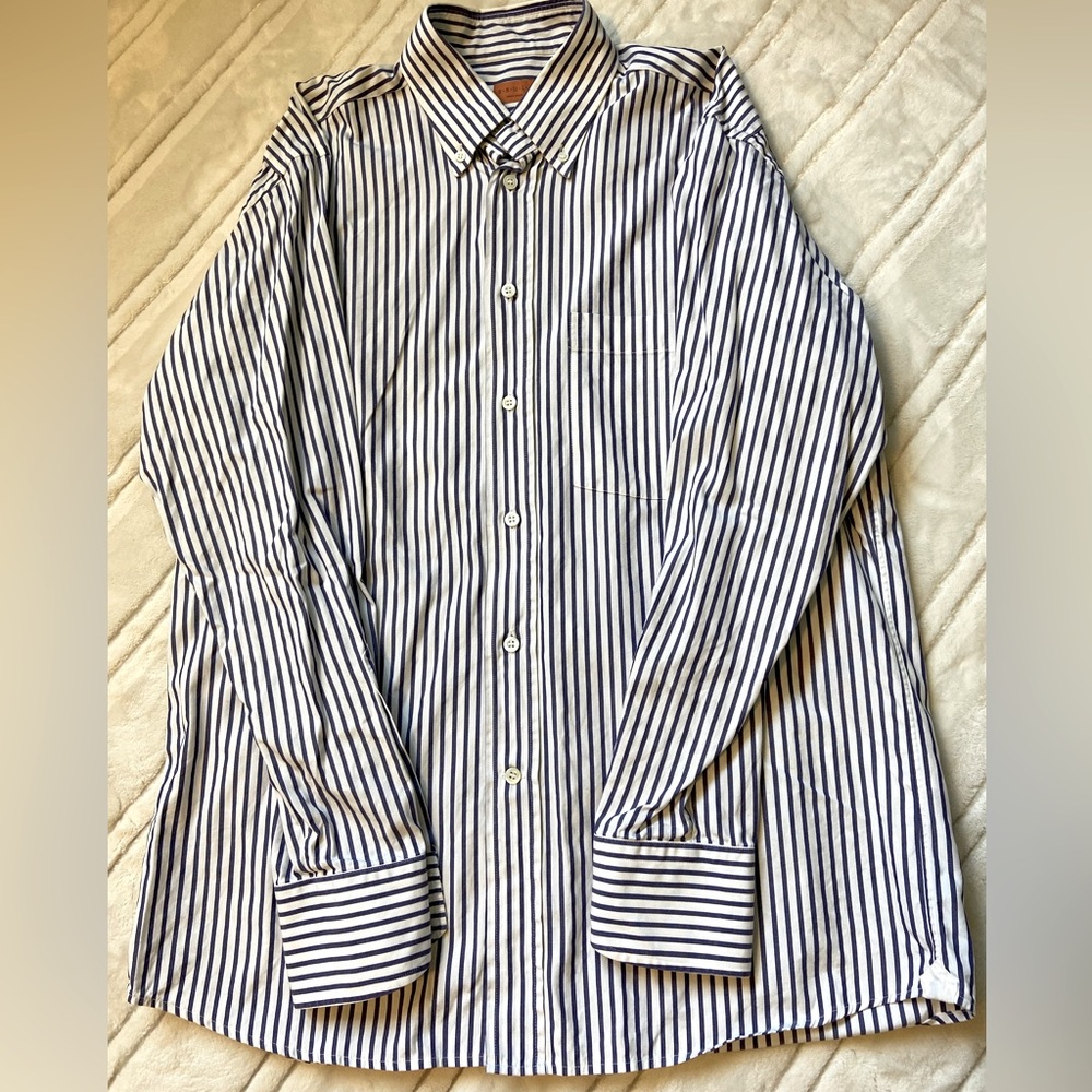 Bruli Dress Shirt - Striped - size Medium